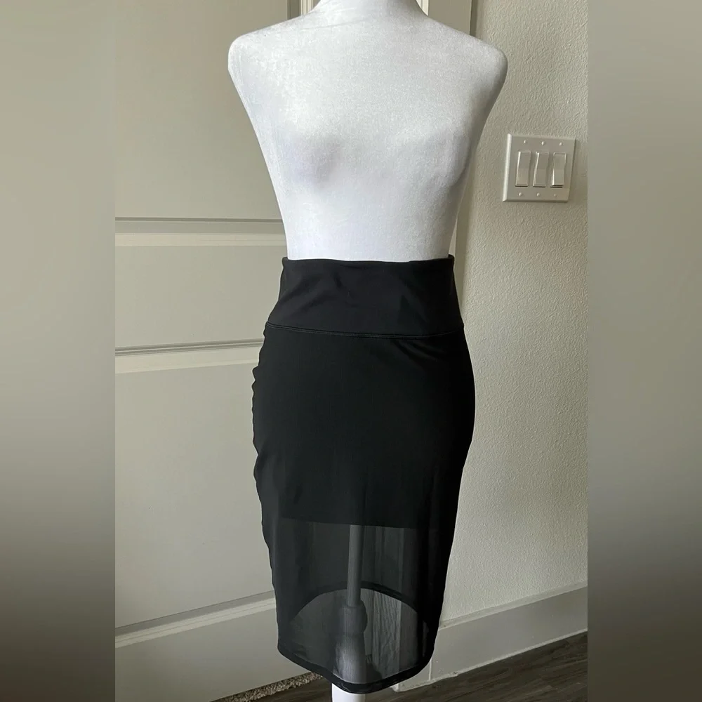 Lululemon Athletica lab Black mini and Midi Pencil Skirt
